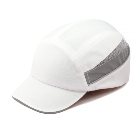 Каскетка защитная RZ BioT® CAP белая, козырек 70 мм
