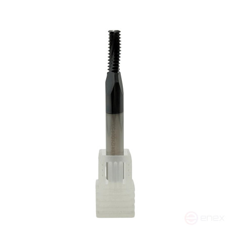 Multi-entry carbide milling cutter M 6.0x1.0 (D4.8x12hD6x50x3T) on steel coated with TiXCo TORNERI T026199