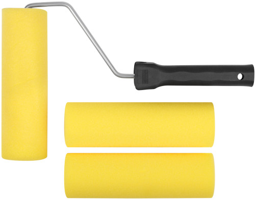 Yellow foam roller 180 mm + 2 replaceable rollers