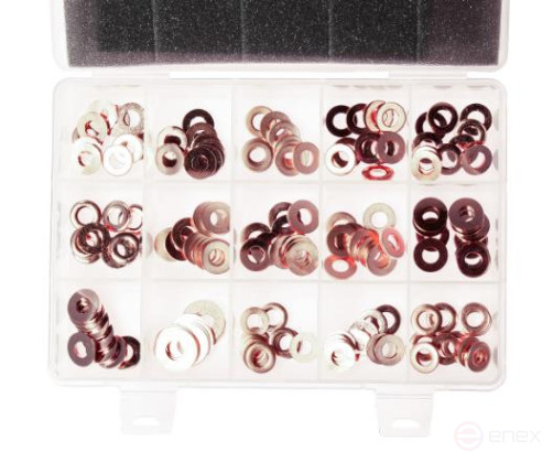 Шайба медная под форсунки (в боксе) 150шт. JTC