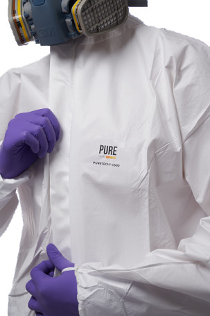 Puretech C500 Disposable protective jumpsuit, L, C5003