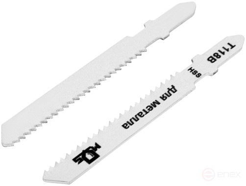 Blades for electric jigsaw, T118B, metal, HSS, 75 mm, 2 pcs.