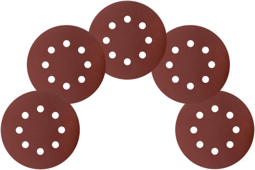 Круги шлифовальные с отверстиями (липучка), алюминий-оксидные, 125 мм, 5 шт. Р 320