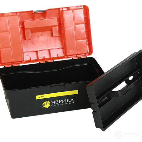 Ящик универсальный ER-10339 с лотком и 2 органайзерами на крышке 420х220х180мм ЭВРИКА /1/6