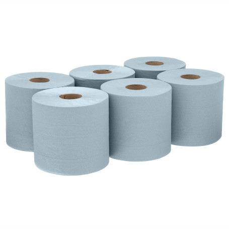 WypAll® L10 EXTRA Cleaning Material - Controlled Feed Roll / Blue (6 Rolls x 525 sheets)