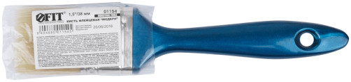 Flute brush "Modern", nature.light bristles, 1.5" (38 mm) plastic handle