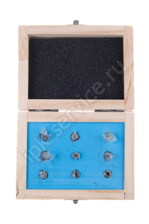 Набор цанг ER8 - 9шт (1, 1.5, 2, 2.5, 3, 3.5, 4, 4.5, 5) точность 0,010 мм