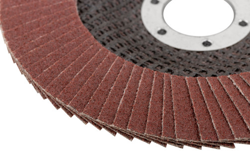 Flat petal end circle 125 mm, P 100