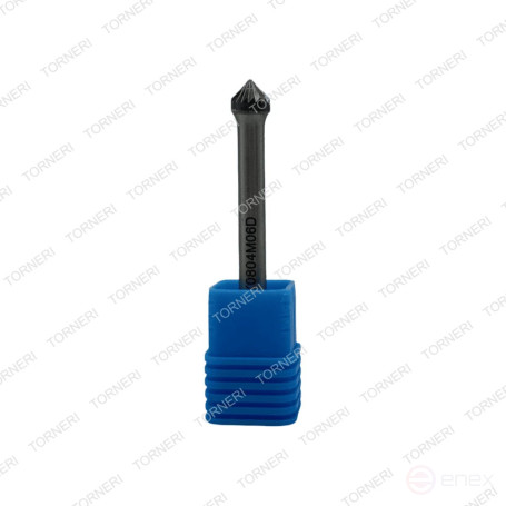 Carbide borehole type K080406 (conical), 8.0 mm, shank 6 mm, double notch TORNERI T018429