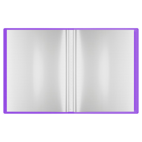 Folder with 10 Berlingo "Envy" inserts, 17 mm, 700 microns, with inner pocket, purple