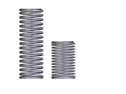 Пружина сжатия (2x20x60x10,1 - нержавеющая сталь) NX1351, 10 шт.