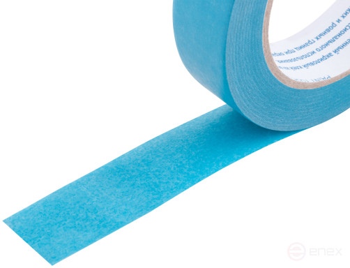 Masking tape for delicate surfaces, rice paper, heat resistant. up to 120°C, UV resistance up to 30 days, 25 mm x 50 m