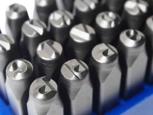 Cyrillic letter stamps 4mm (HRC 60+-2° DIN 1451) JTC