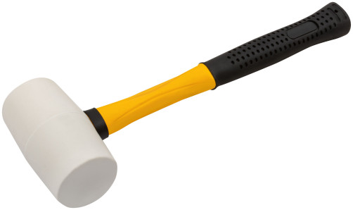 White rubber mallet, fibreglass handle 50 mm ( 340 gr)