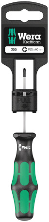 355 PZ SB Phillips screwdriver, PZ 0 x 60 mm, with holder-euroslot
