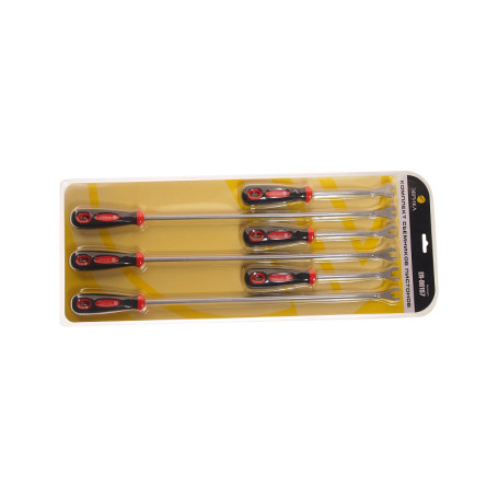 Набор съемников пистонов ER-86157 с пластиковой ручкой, 6 шт. ЭВРИКА 1/6/12