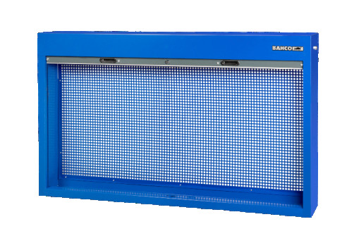 Настенный/настольный шкаф со шторкой, синий 900 x 170 x 1500 мм