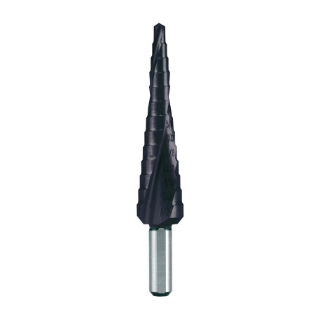 Сверло ступенчатое HSS дюймовое CBN шлифованное со спиралевидной канавкой и подточкой острия Ø 1/8 - 1/2 TiAlN