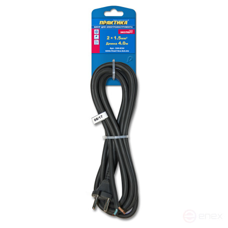 Network cord PRAKTIKA PGA-VP 2*1.5 4 meters (244-834)