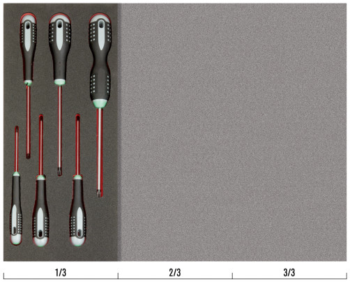 Fit&Go Screwdriver set with tamper-proof TORX TR10-TR40, 6 pcs