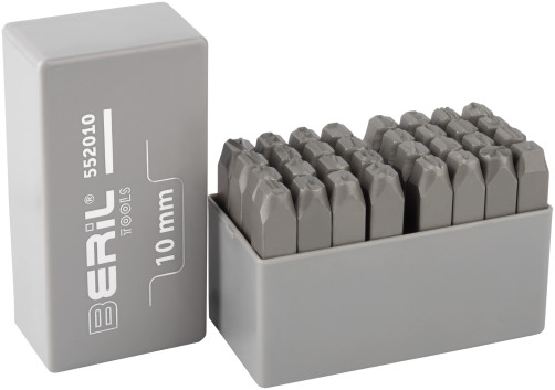 Набор клейм буквенных кириллица 10мм (стальные) BERIL