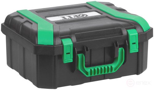 Уровень лазерный самоуспокаивающийся, зеленые лучи, 3 плоскости 360 гр., диапазон 20 м, Li-Ion аккум., 2 уровня яркости, без треноги, платформа для по