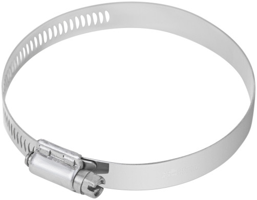 Хомут обжимной просечной, ширина 12,7 мм, нерж.сталь 65-89 мм