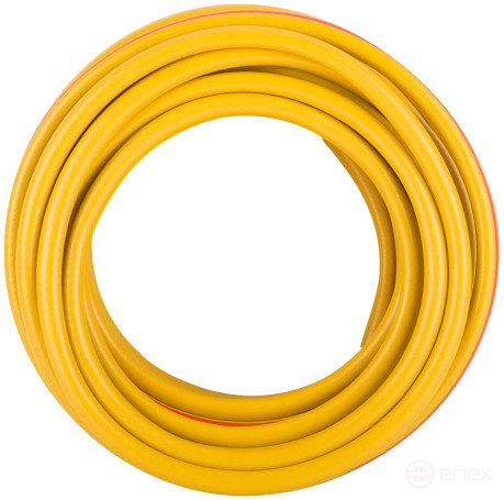 Three-layer reinforced irrigation hose, yellow 1/2" x 1.9 mm x 25 m