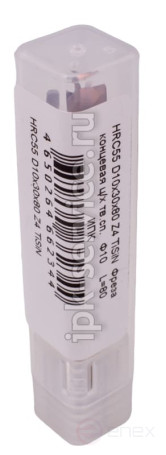 HRC55 D10x30x80 Z4 TiSiN Фреза концевая ц/х тв.сп. Ф10 L=80 ИПК
