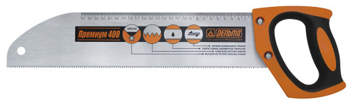 Premium 400 wood hacksaw (blade length L=400 mm, tooth profile average, pitch 4.5 mm)
