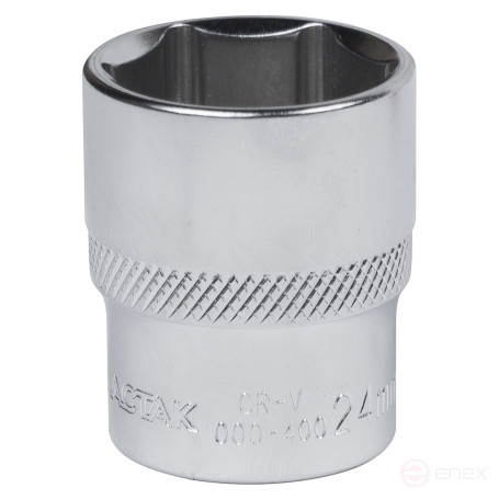 Головка торцевая стандартная шестигранная 1/2", 24 мм МАСТАК 000-40024