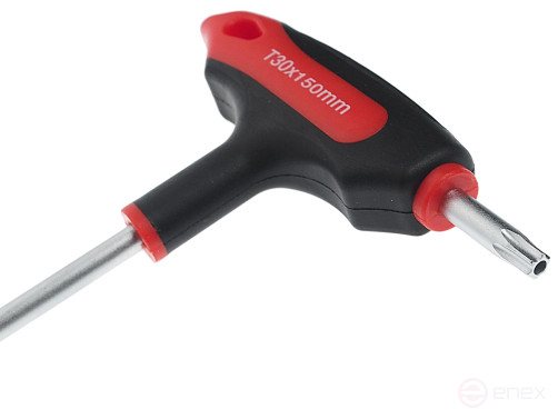 Ключ TORX Т-образный T30H с отверстием JTC