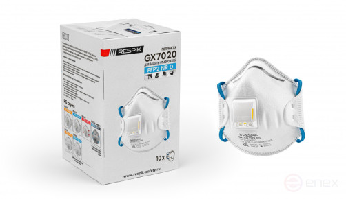 Респиратор RESPIK® GX7020 FFP2 NR D 10 шт.