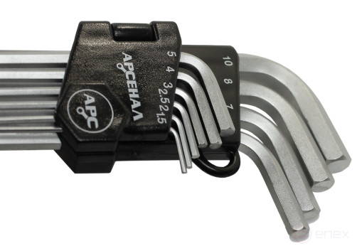 Набор ключей шестигранных НШ-10 Г-образных Арсенал