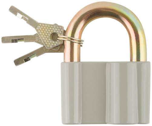 Padlock, aluminum alloy body 65x44 mm, steel shackle 12 mm
