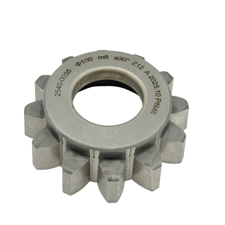 Долбяк чашечный M 8.0, z=12, 30°, D=96 мм, d=44.45 мм (2540-0055) TORNERI Т028214
