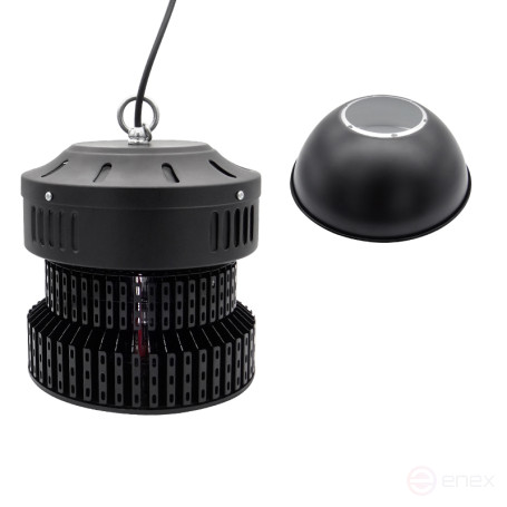 LED Bell Pendant Lamp Mosvolt smd H-black 100w 220v