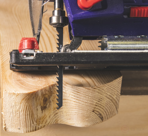 Пилки для лобзика по дереву, ДСП ПРАКТИКА тип T244D 100 х 75 мм, грубый рез, HCS (2шт.) (034-564)