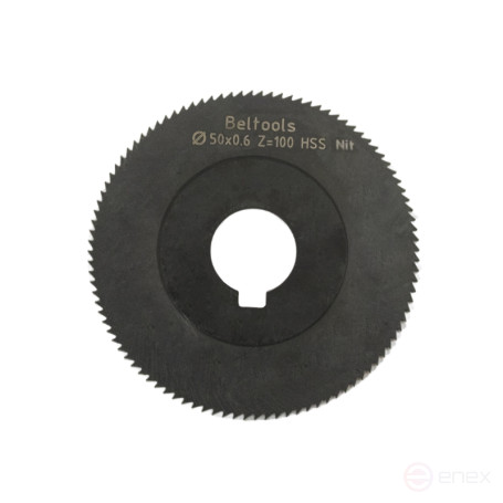 Фреза прорезная 50х0,6х13 Z=100 тип 1 со ступицей и ш/п HSS Nit ГОСТ 2679-93 Beltools
