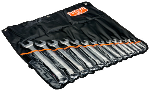 Набор комбинированных изогнутых гаечных ключей 6 - 32 мм, 14 шт