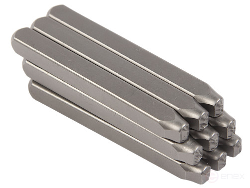 The stamps are digital 3mm (HRC 60+-2 deg. DIN 1451) JTC