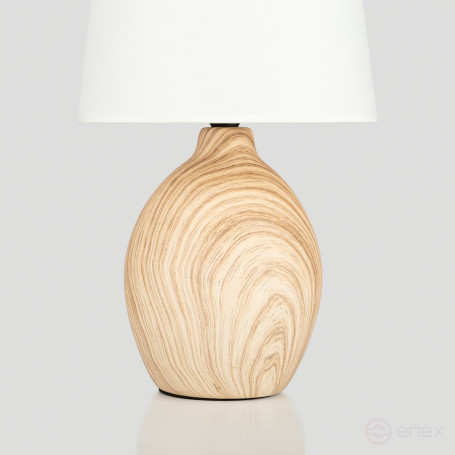 Rivoli Chimera 7072-503 Table Lamp 1* E14 40W Ceramic Light Wood