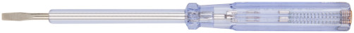 Indicator screwdriver, white handle, 100-500 V, 190 mm