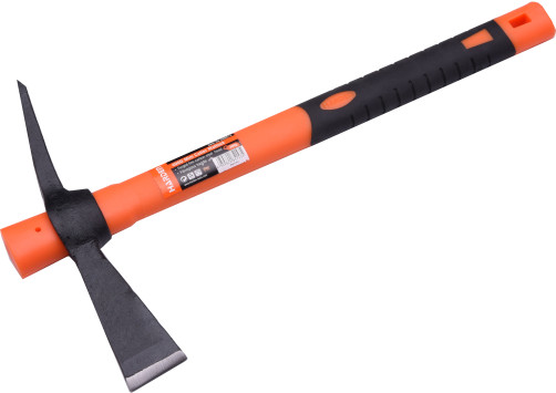 Professional pickaxe, 400 g. with a fiberglass handle and a flat cutter // HARDEN