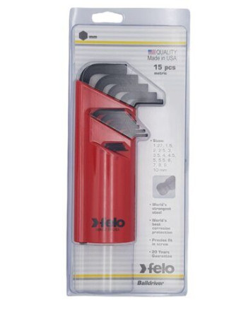 Felo Hex Wrench Set with Ball end 15 pcs 35515001