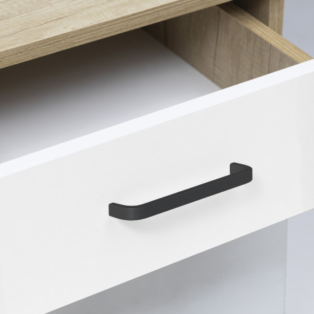 Handle meb. bracket alum. STRIPS 160/167 matte black, AKS