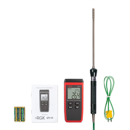 RGK CT-11 thermometer with TR-10A air Temperature probe with verification