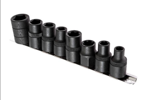 Set of special 1/2" 5-sided and RIBE 8-piece JTC heads