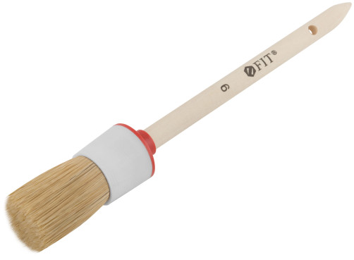 Round brush, natural light bristles No. 6 (30 mm)