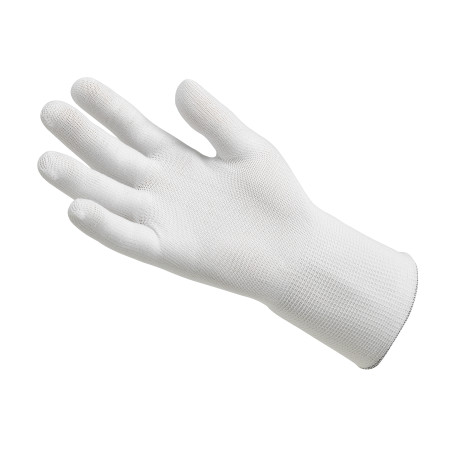 KleenGuard® G35 Nylon Gloves - 24cm, Single design for both hands / White /XL (10 packs x 12 pairs)